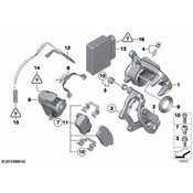 BMW Disc Brake Caliper Bracket - Genuine BMW 34206786046
