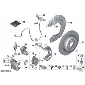 BMW Brake Dust Shield - Genuine BMW 34206871340