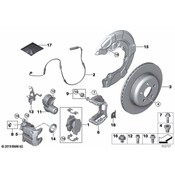 BMW Disc Brake Caliper Bracket - Genuine BMW 34206887411