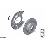 BMW Brake Dust Shield Gasket - Genuine BMW 34216750867