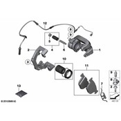 BMW Disc Brake Caliper Bracket - Genuine BMW 34216766074