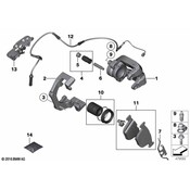 BMW Disc Brake Caliper Bracket - Genuine BMW 34216790188