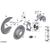 MINI  Disc Brake Caliper - Genuine MINI 34216860557