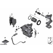 BMW Disc Brake Caliper Bracket - Genuine BMW 34217845136