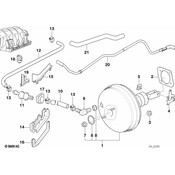 BMW Check Valve Support - Genuine BMW 34301164814