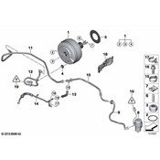 BMW Power Brake Booster Vacuum Line - Genuine BMW 34302283606