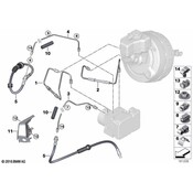 BMW Pipeline With Pressure Hose (M12-M12) - Genuine BMW 34302283691