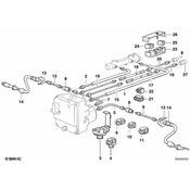 BMW Pipe Rubber Covered - Genuine BMW 34321161849
