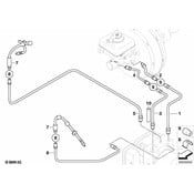 BMW Brake Circuit Pipe Front (D=8mm) - Genuine BMW 34322283840