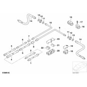 BMW Pipe (M10-M12268mm) - Genuine BMW 34326755111