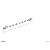 BMW Pipe (M10-M101980mm) - Genuine BMW 34326755646