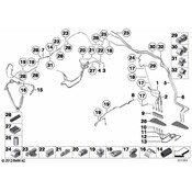 BMW Pipeline With Pressure Hose (M12-M12) - Genuine BMW 34326790148