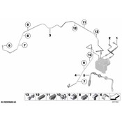 BMW Pipeline With Pressure Hose (M12-M12) - Genuine BMW 34326853593