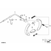 BMW Parking Brake Cable - Genuine BMW 34406770605