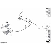 MINI Clip Bowden Cable - Genuine MINI 34406864015