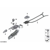 BMW Handbrake Lever Cover (Savanna Beige) - Genuine BMW 34427155624