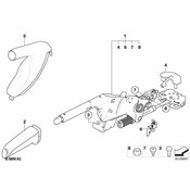 BMW Leather Handbrake Lever Cover (Black) - Genuine BMW 34427906341