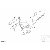 BMW Leather Handbrake Lever Cover (Cremata) - Genuine BMW 34428267935