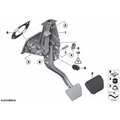 BMW Complete Pedal Assembly - Genuine BMW 35006850499