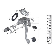 BMW Holder Brake Pedal Travel Sensor - Genuine BMW 35006861039