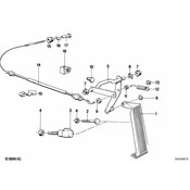 BMW Accelerator Bowden Cable - Genuine BMW 35412225929