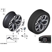 BMW Wheel Cap Emblem - Genuine BMW 36106896790