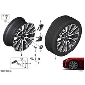 BMW Wheel Cap Emblem - Genuine BMW 36106896793