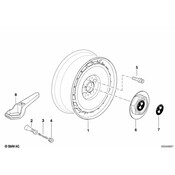 BMW Hub Cap - Genuine BMW 36131180293