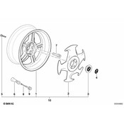 BMW Hub Cap - Genuine BMW 36132227123