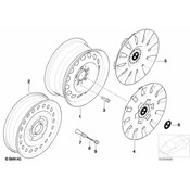 BMW Wheel Cover - Genuine BMW 36136768642