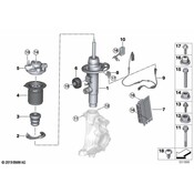 BMW Suspension Strut - Genuine BMW 37105A21C86