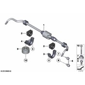 BMW Bracket For Right Stabilizer Bar - Genuine BMW 37106869957