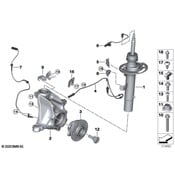 BMW Suspension Strut - Genuine BMW 37108067506