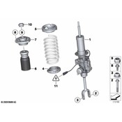 BMW Strut Assembly - Genuine BMW 37116863123