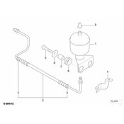 BMW Pressure Hose Assy Right - Genuine BMW 37131091128