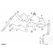 BMW Bracket Level Sensor Right - Genuine BMW 37146781061