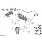 BMW Air Intake Tube Right (Blau) - Genuine BMW 37206793278