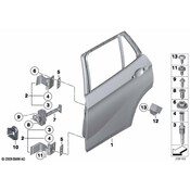 BMW Hinge Rear Door Lower Right - Genuine BMW 41002993114
