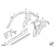 BMW Wheel Arch Outer Rear Left - Genuine BMW 41007168959