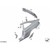 BMW Tail Trim - Genuine BMW 41007300994