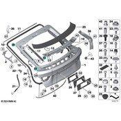 BMW Cargo Cover Bracket - Genuine BMW 41007302901