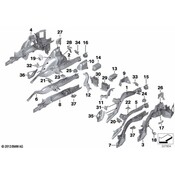 BMW Seat Belt Reinforcement - Genuine BMW 41007316720