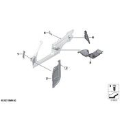 BMW Body A-Pillar Baffle Plate - Genuine BMW 41007378675