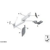 BMW Body A-Pillar Baffle Plate - Genuine BMW 41007378676