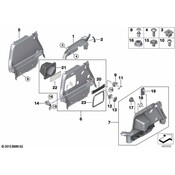 Mini Quarter Panel Trim Panel Bracket - Genuine Mini 41007401285