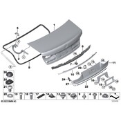 BMW Deck Lid Hinge - Genuine BMW 41007413517
