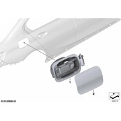 BMW Fuel Filler Door - Genuine BMW 41007433430