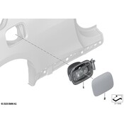 BMW Fuel Filler Door - Genuine BMW 41007478449