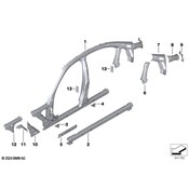 BMW Rocker Panel Reinforcement - Genuine BMW 41007491041