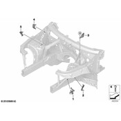BMW Brake Hydraulic Line Bracket - Genuine BMW 41007933248